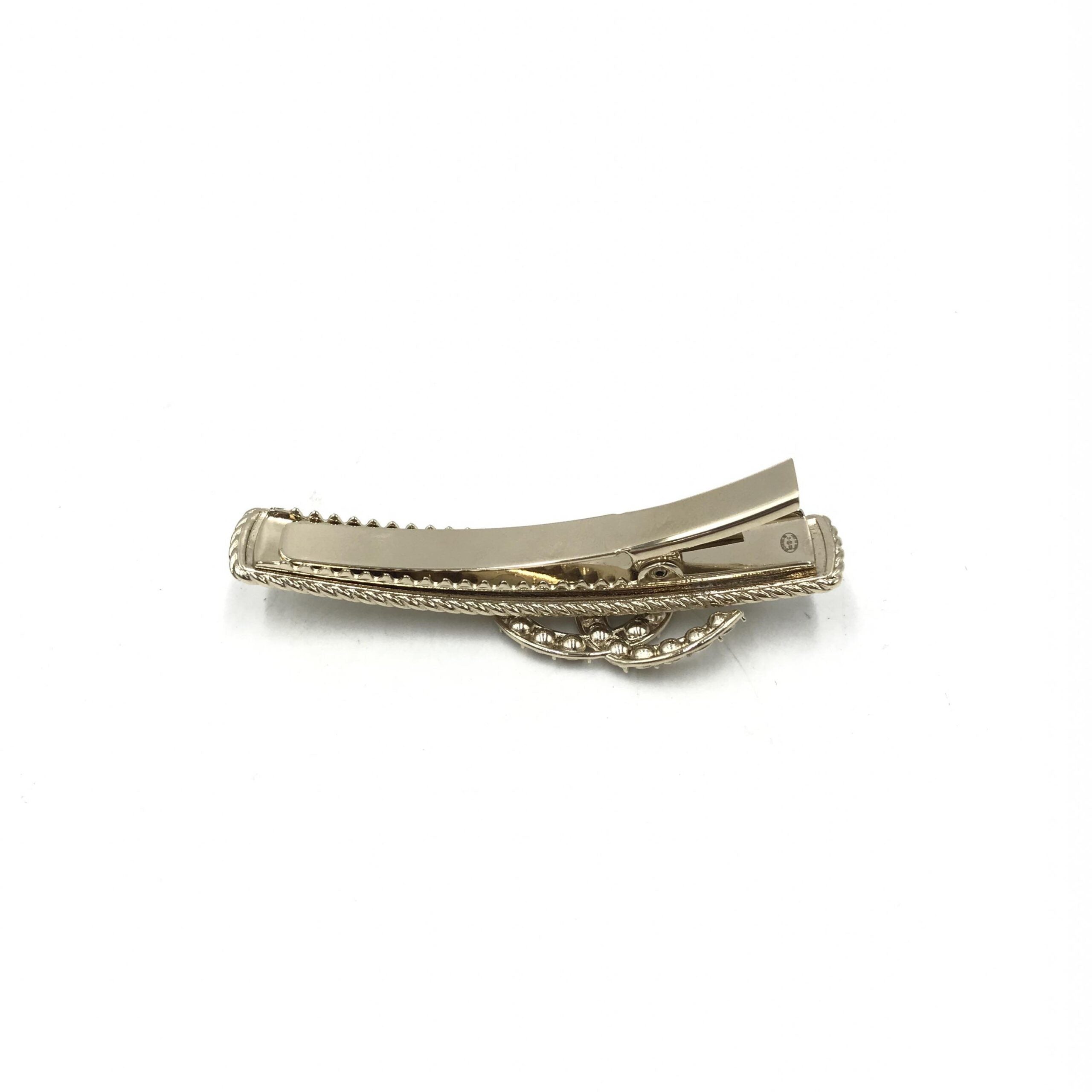 Chanel Crystal Pearl CC Hair Clip