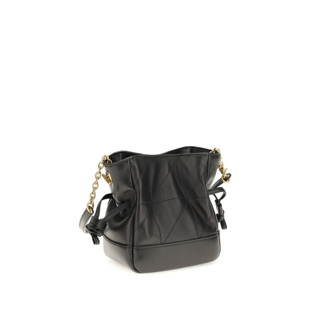 Saint Laurent Black Lamb Ovis Aries Aries Clutch Bag